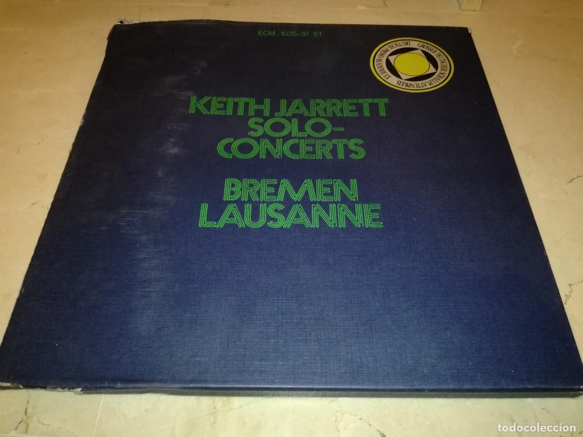 Discos de vinilo: KEITH JARRETT-SOLO CONCERTS-BREMEN LAUDANNE-CAJA CON 3 LPs + LIBRETO