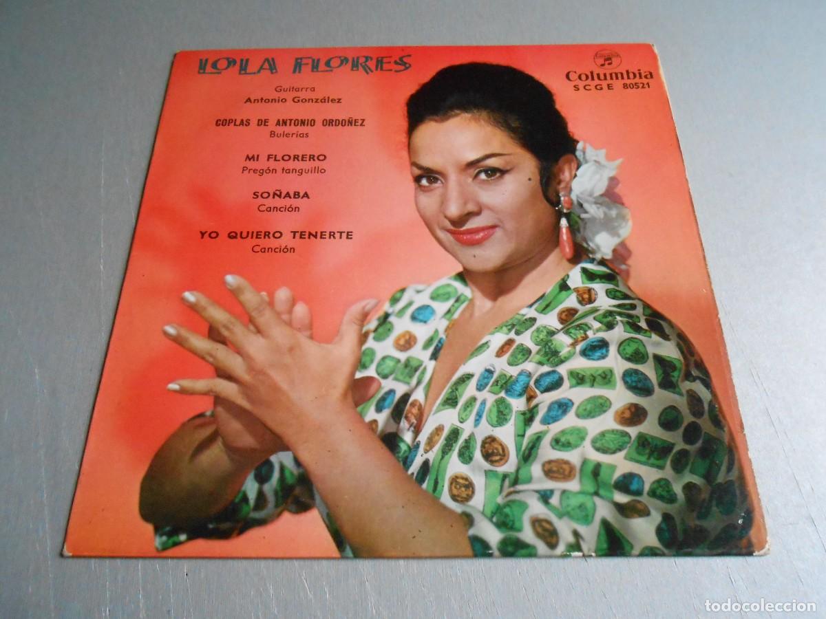 Discos de vinilo: LOLA FLORES, EP, COPLAS DE ANTONIO ORDO&Ntilde;EZ + 3, A&Ntilde;O 1962, COLUMBIA, SCGE 80.521