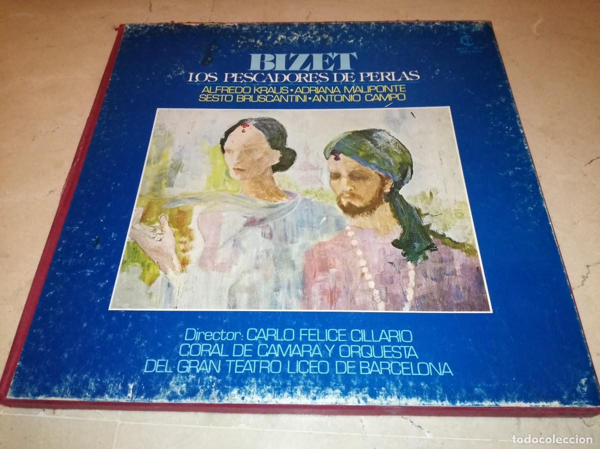 Discos de vinilo: BIZET-LOS PESCADORES DE PERLAS-CAJA CON 2 LPs-EDICION ESPA&Ntilde;OLA