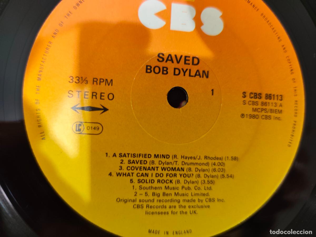 Discos de vinilo: Bob Dylan &ndash; Saved- (1980) LP disco vinilo - Foto 3