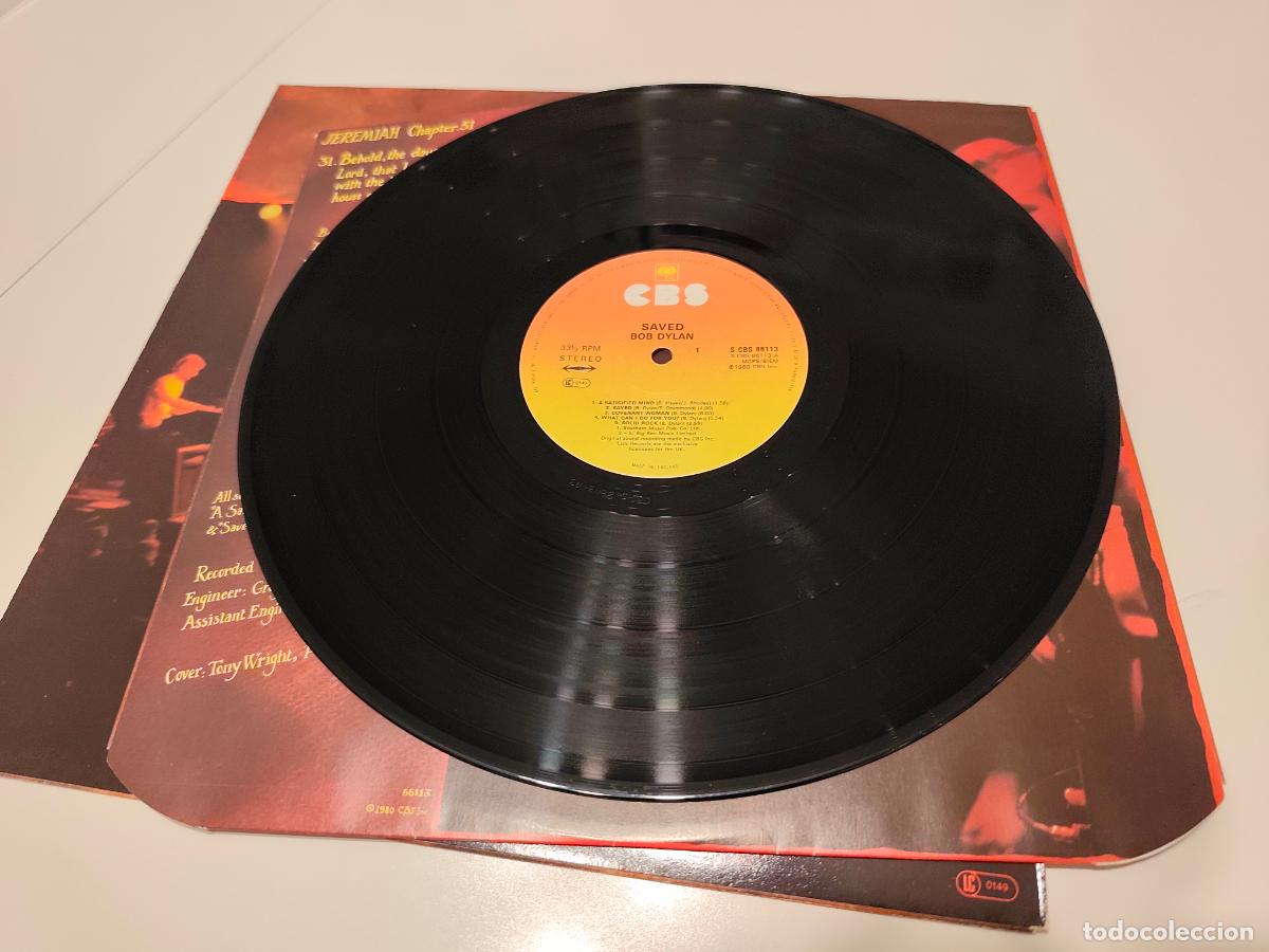 Discos de vinilo: Bob Dylan &ndash; Saved- (1980) LP disco vinilo - Foto 4