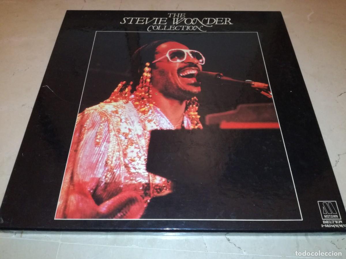 Discos de vinilo: THE STEVIE WONDER COLLECTION-CAJA CON 4 LPs-ORIGINAL ESPA&Ntilde;OL 1982