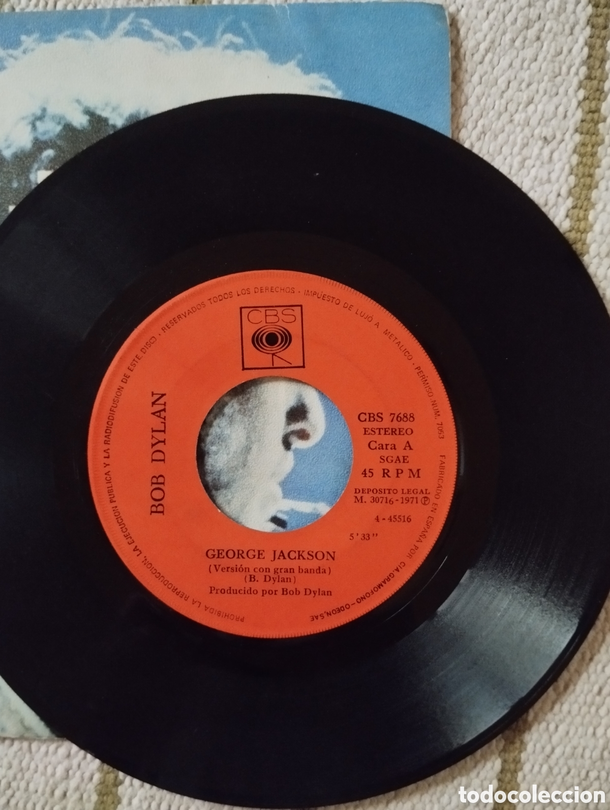 Discos de vinilo: Bob Dylan - George Jackson - single - Foto 3