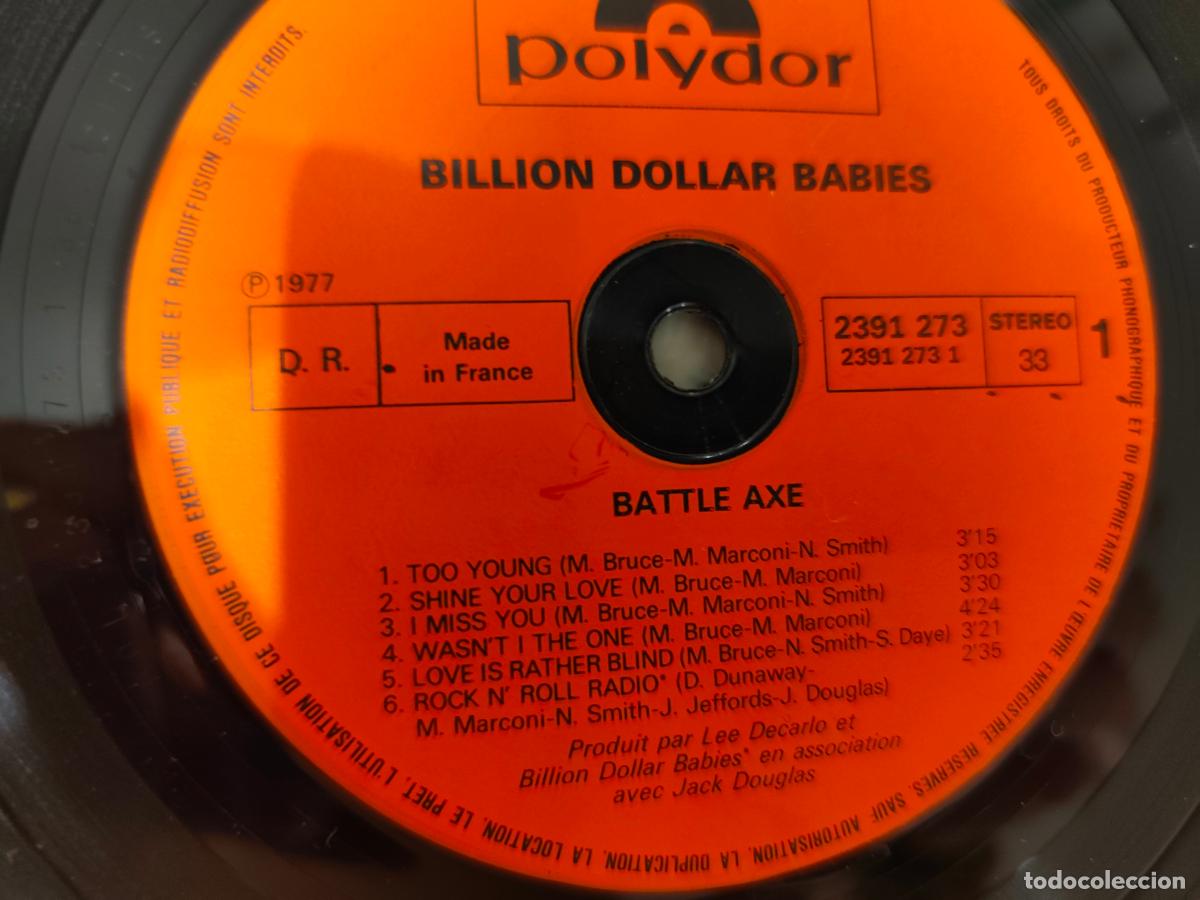 Discos de vinilo: Billion Dollar Babies &ndash; Battle Axe- (1977) LP disco vinilo - Foto 2