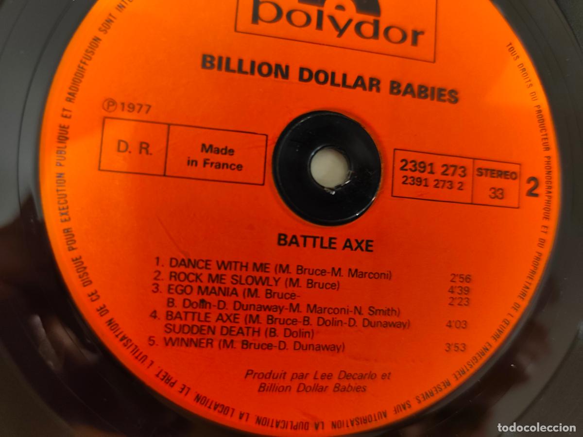 Discos de vinilo: Billion Dollar Babies &ndash; Battle Axe- (1977) LP disco vinilo - Foto 3
