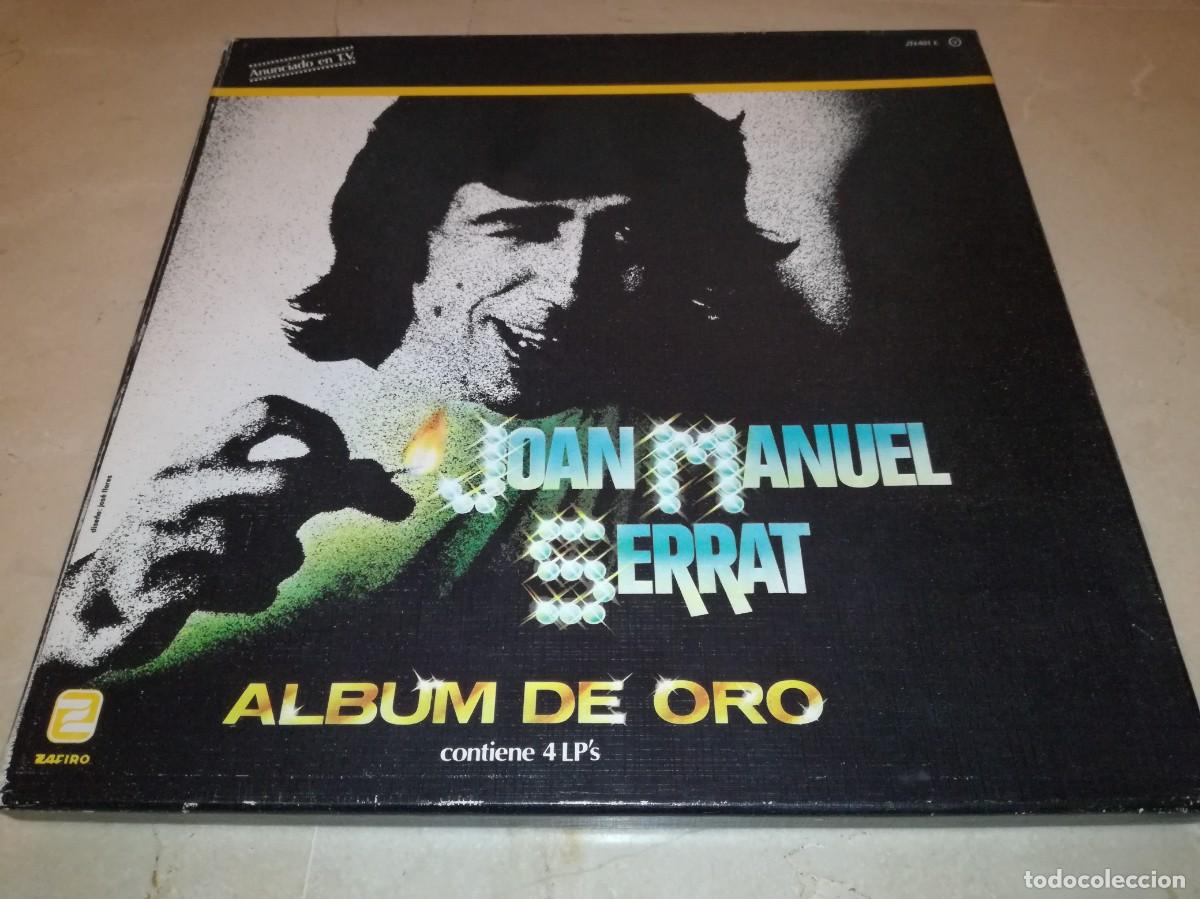 Discos de vinilo: CAJA CON 4 LPS DE JOAN MANUEL SERRAT-ALBUM DE ORO-ORIGINAL 1981-VINILOS EN BUEN ESTADO