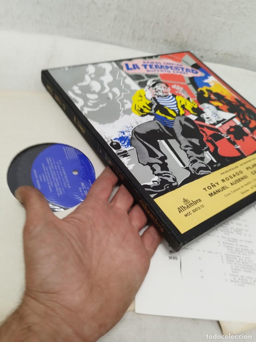 Discos de vinilo: Cofre 2 LP Zarzuela La Tempestad - Ruperto Chap&iacute; (Alhambra, 1954). - Foto 5