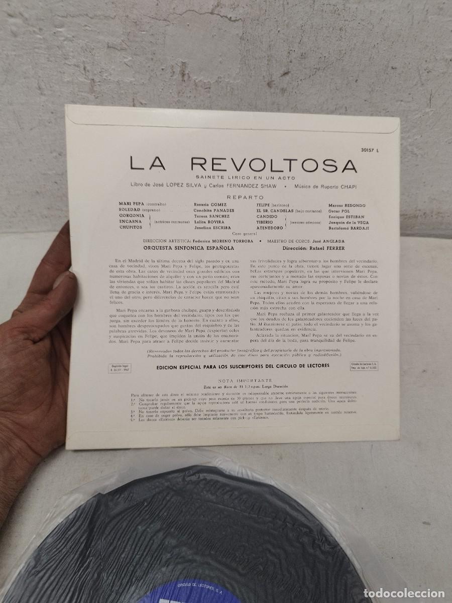 Discos de vinilo: La Revoltosa, Ruperto Chapi. Vinilo lp. - Foto 3
