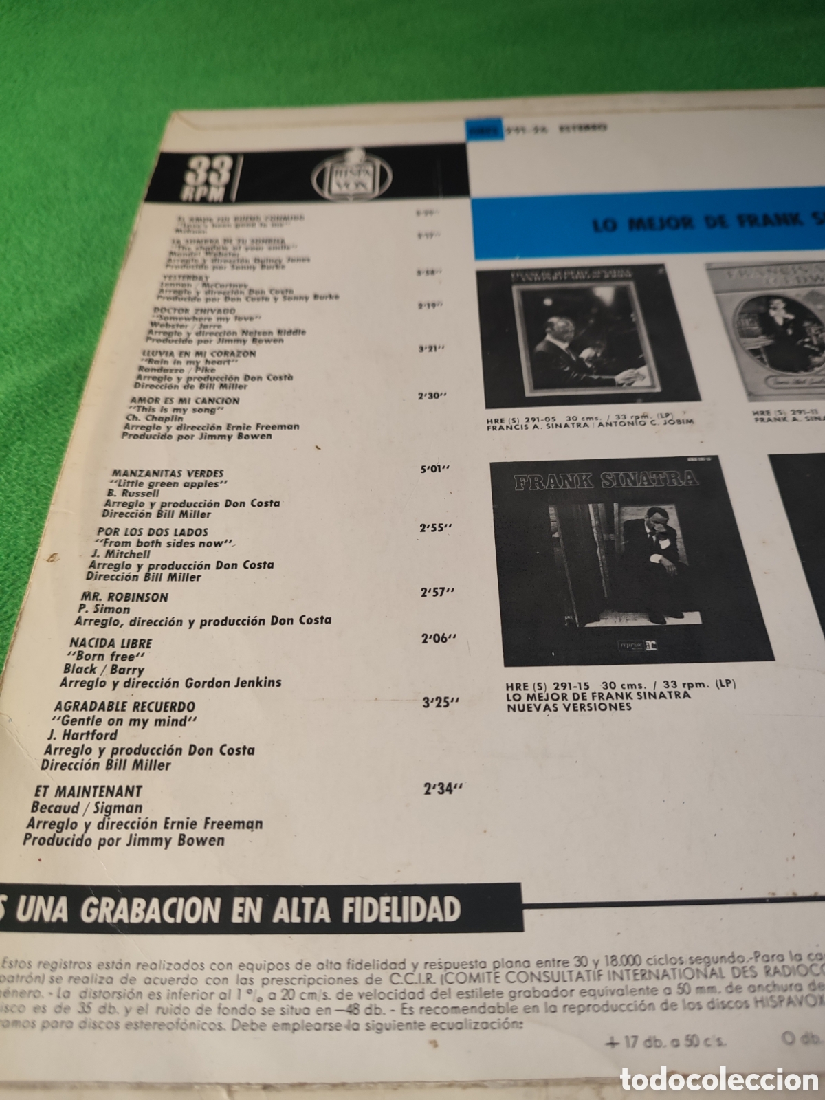 Discos de vinilo: Frank Sinatra - Lo mejor 3 Edici&oacute;n 1970 - Foto 2