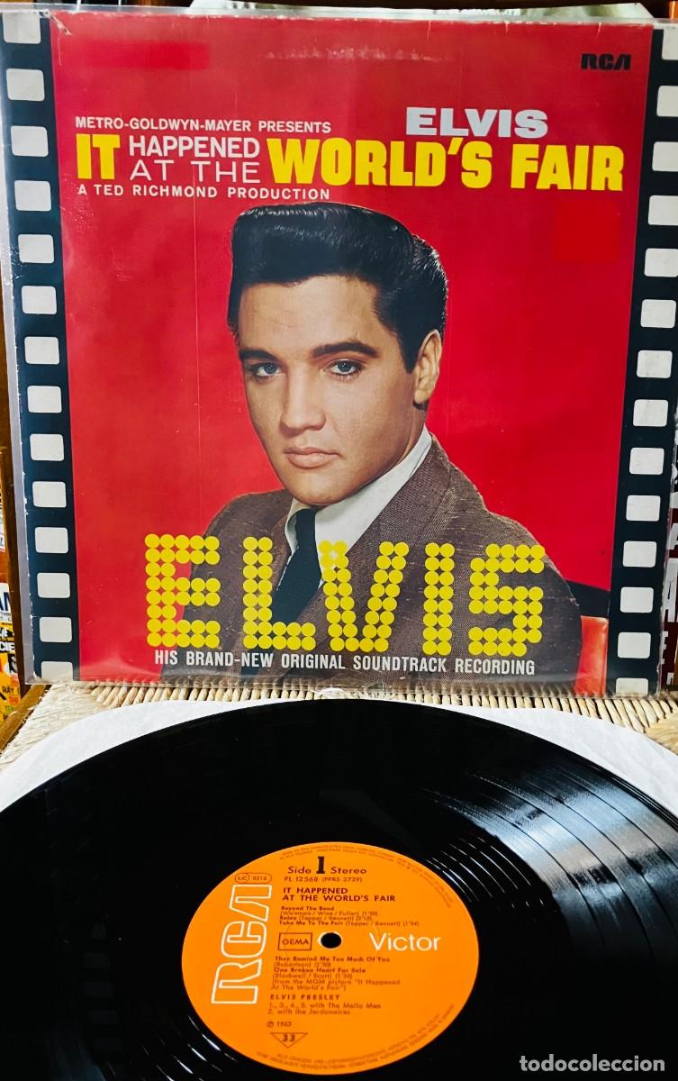 Discos de vinilo: ELVIS &rdquo;it happened at the word&acute;s fair&rdquo;, soundtrack, LP Germany 1977