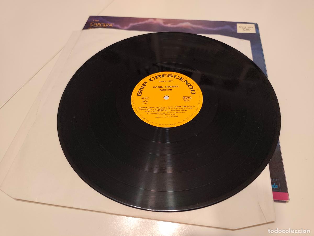 Discos de vinilo: Robin Trower &ndash; Passion- (1987) LP disco vinilo - Foto 4
