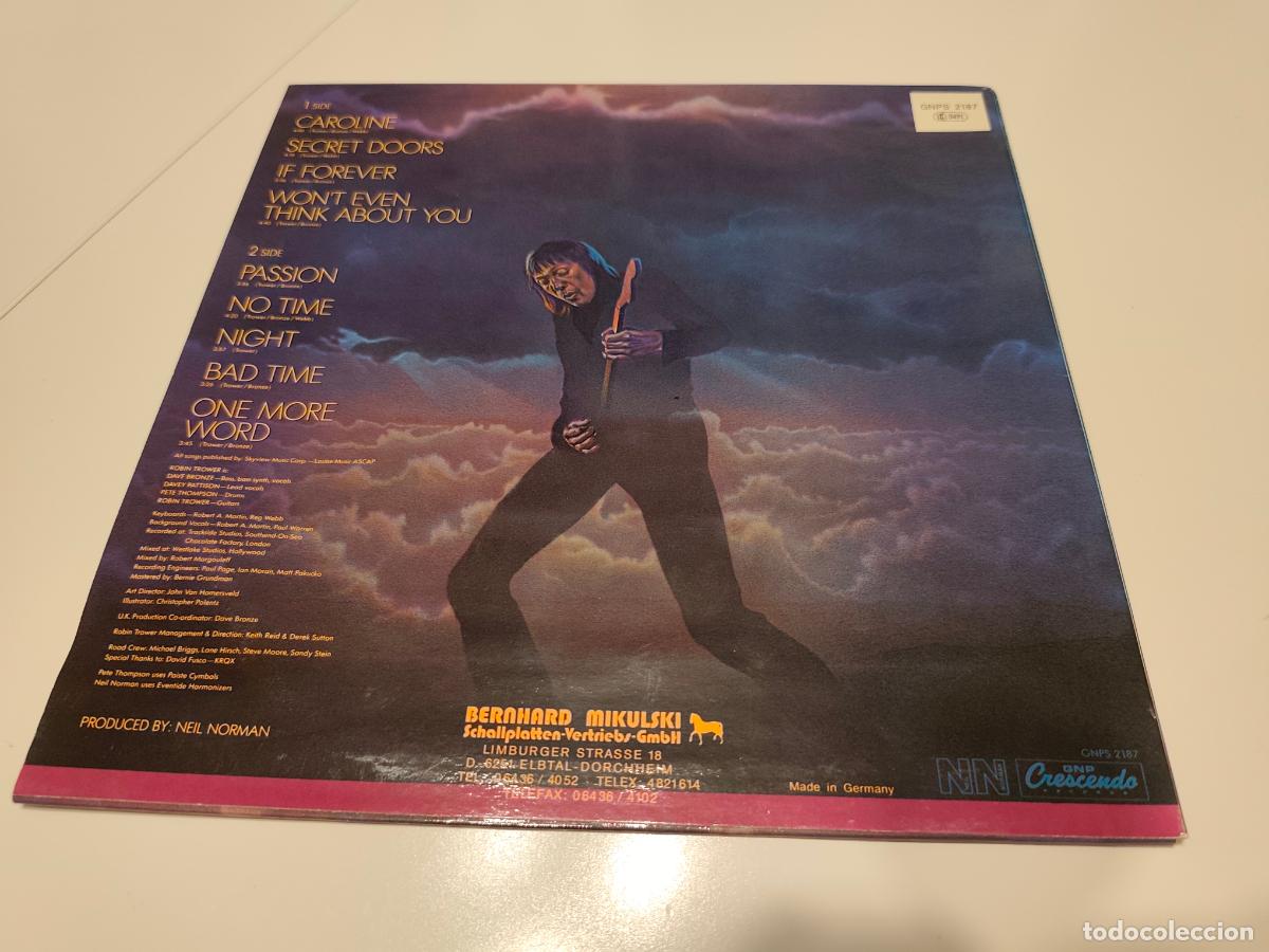 Discos de vinilo: Robin Trower &ndash; Passion- (1987) LP disco vinilo - Foto 7