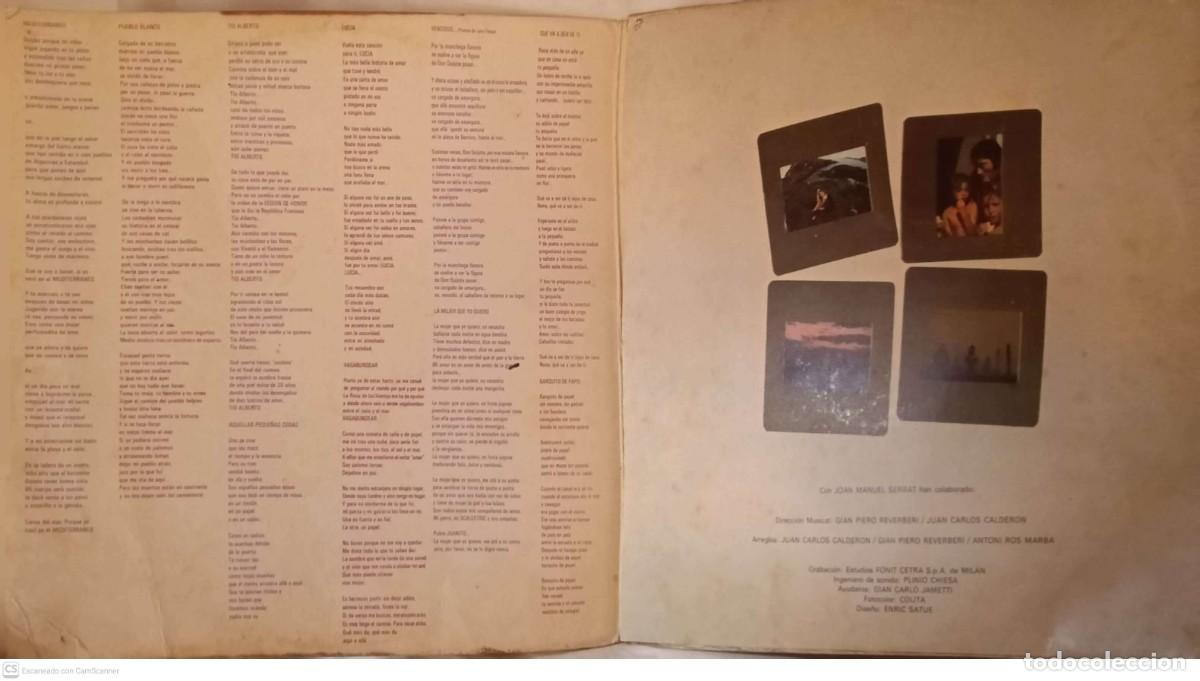 Discos de vinilo: Joan Manuel Serrat &ndash; Mediterr&aacute;neo - Foto 2