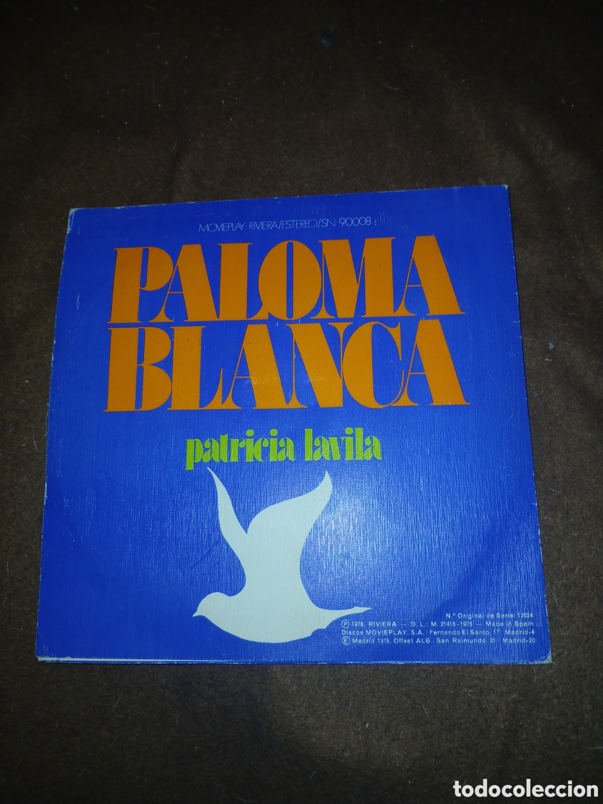 Discos de vinilo: Single Paloma Blanca