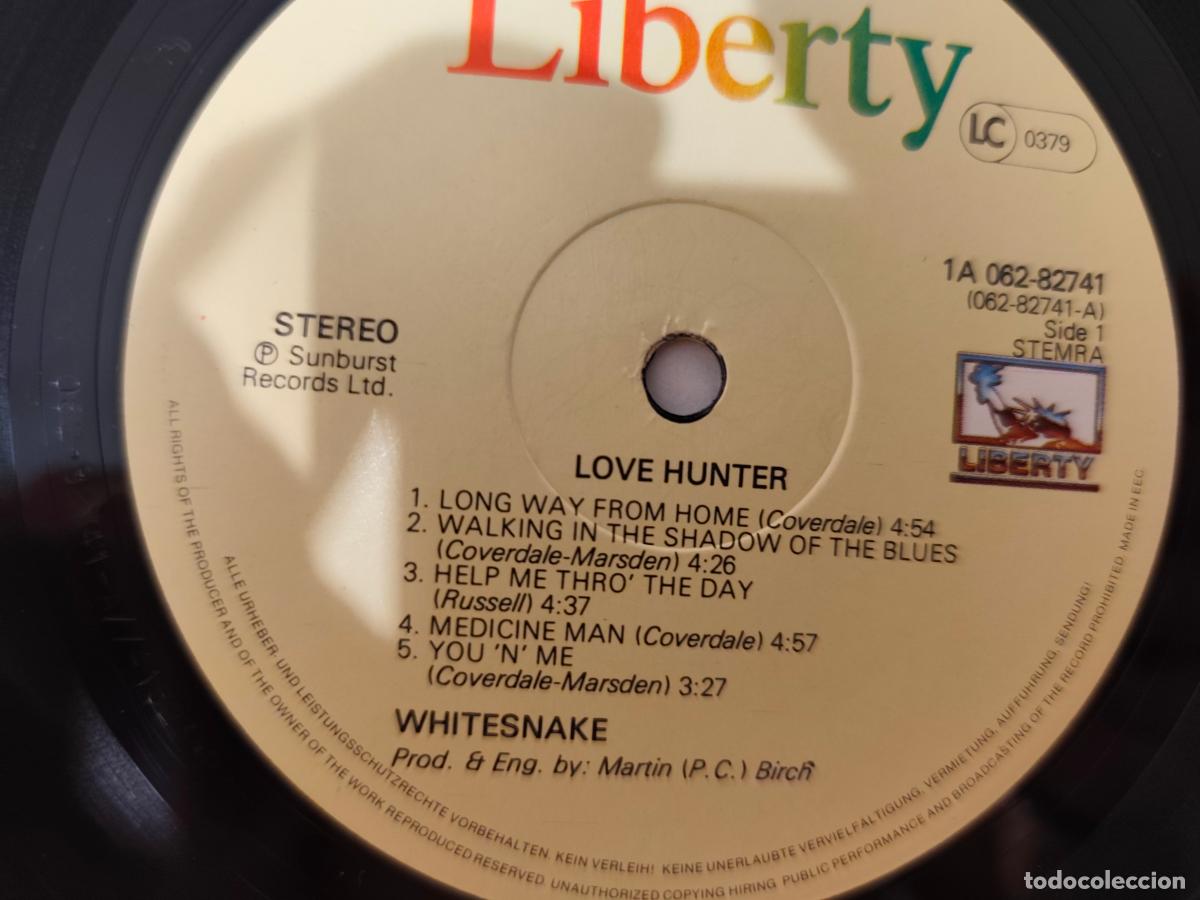 Discos de vinilo: Whitesnake &lrm;&ndash; Lovehunter- LP disco vinilo - Foto 2