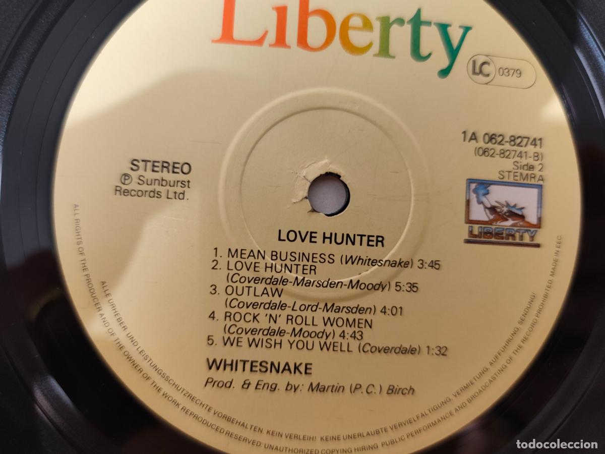 Discos de vinilo: Whitesnake &lrm;&ndash; Lovehunter- LP disco vinilo - Foto 3