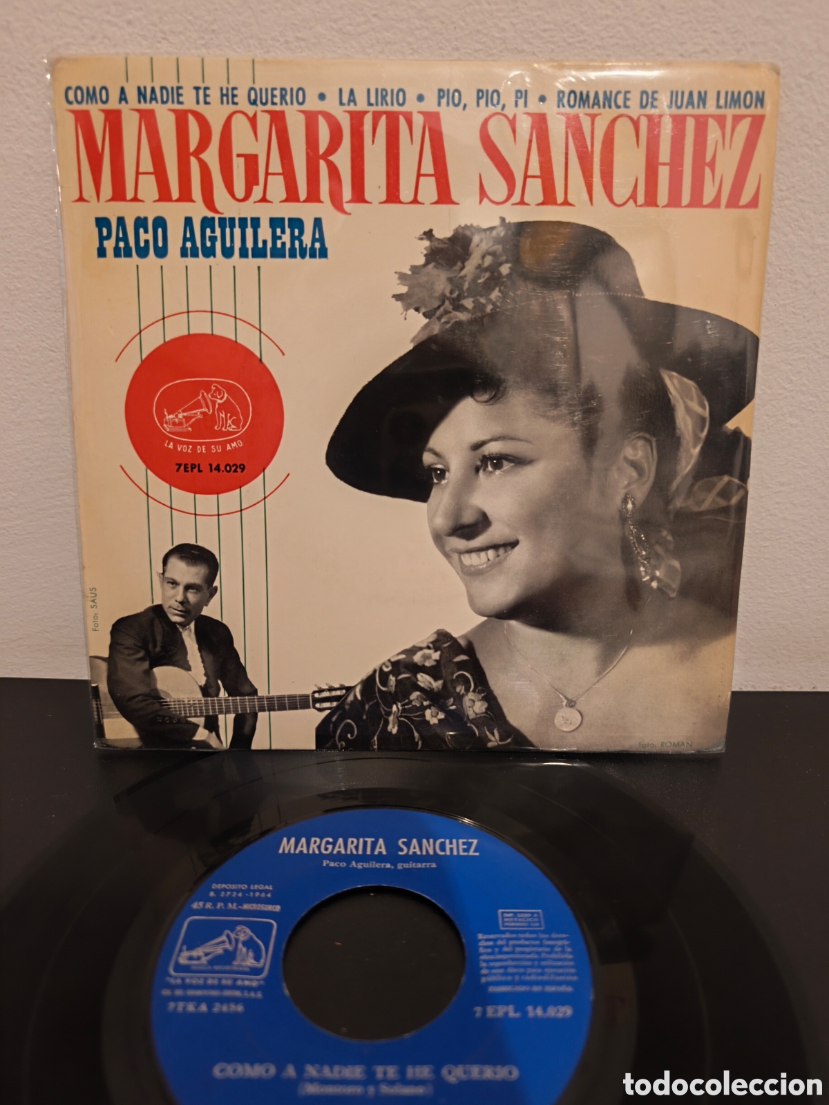 Discos de vinilo: Margarita S&aacute;nchez / Paco Aguilera ​Como a nadie te he querio (La Lirio / Pio, pio, pi / LGS.7