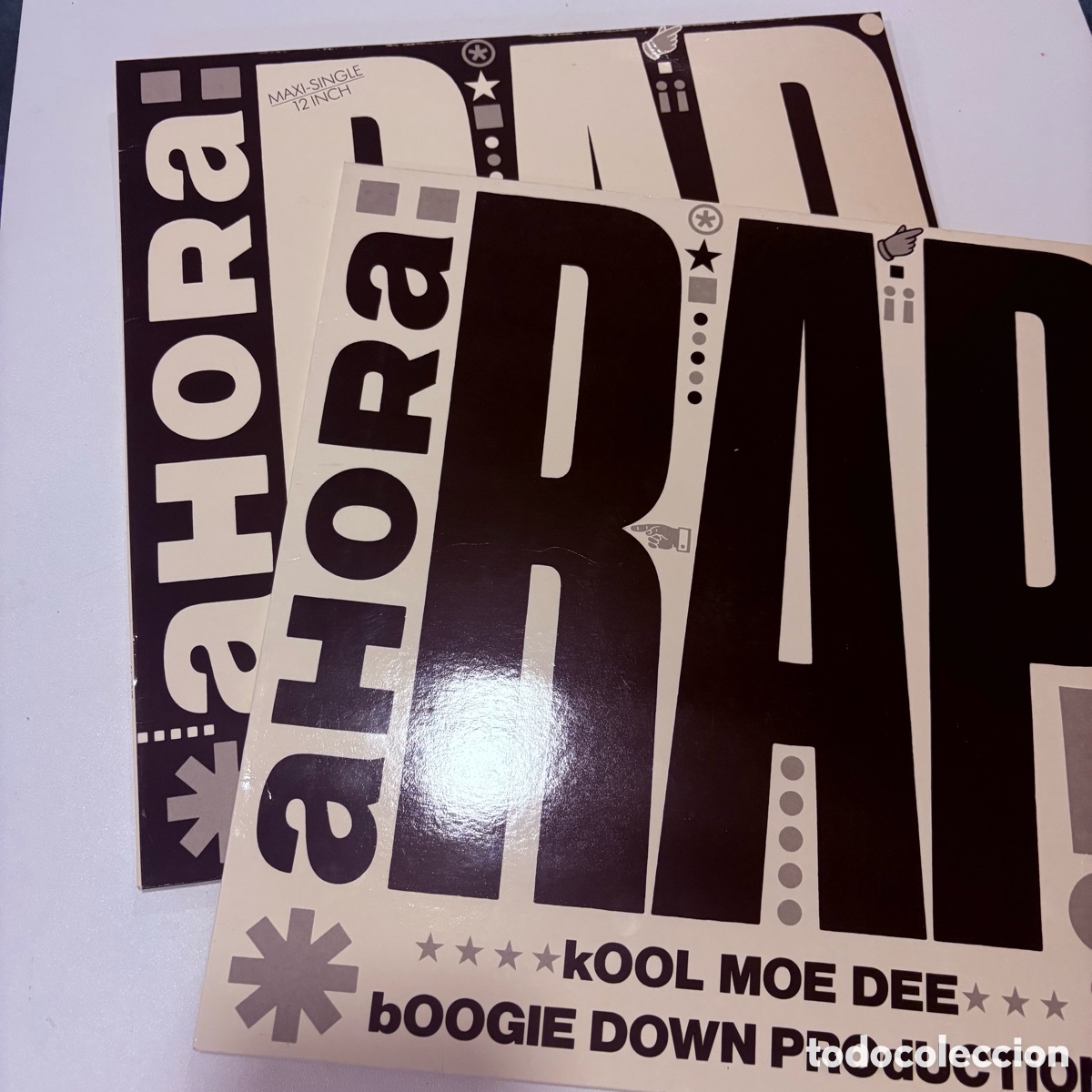 Discos de vinilo: lote maxi 12'' promo ahora rapa tone loc young mc kool moe dee boogie down productions