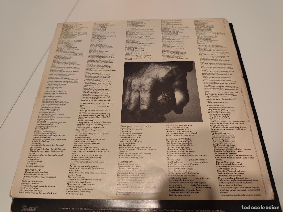 Discos de vinilo: Accept &ndash; Balls To The Wall- (1984) LP disco vinilo - Foto 5