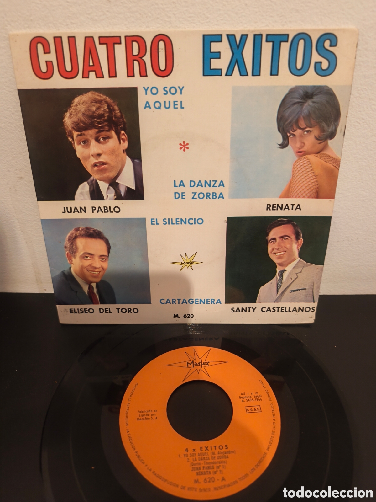 Discos de vinilo: Juan Pablo, Renata, Eliseo del Toro, Santy Castellanos) ​Cuatro &Eacute;xitos (Yo soy aquel / LGS.7
