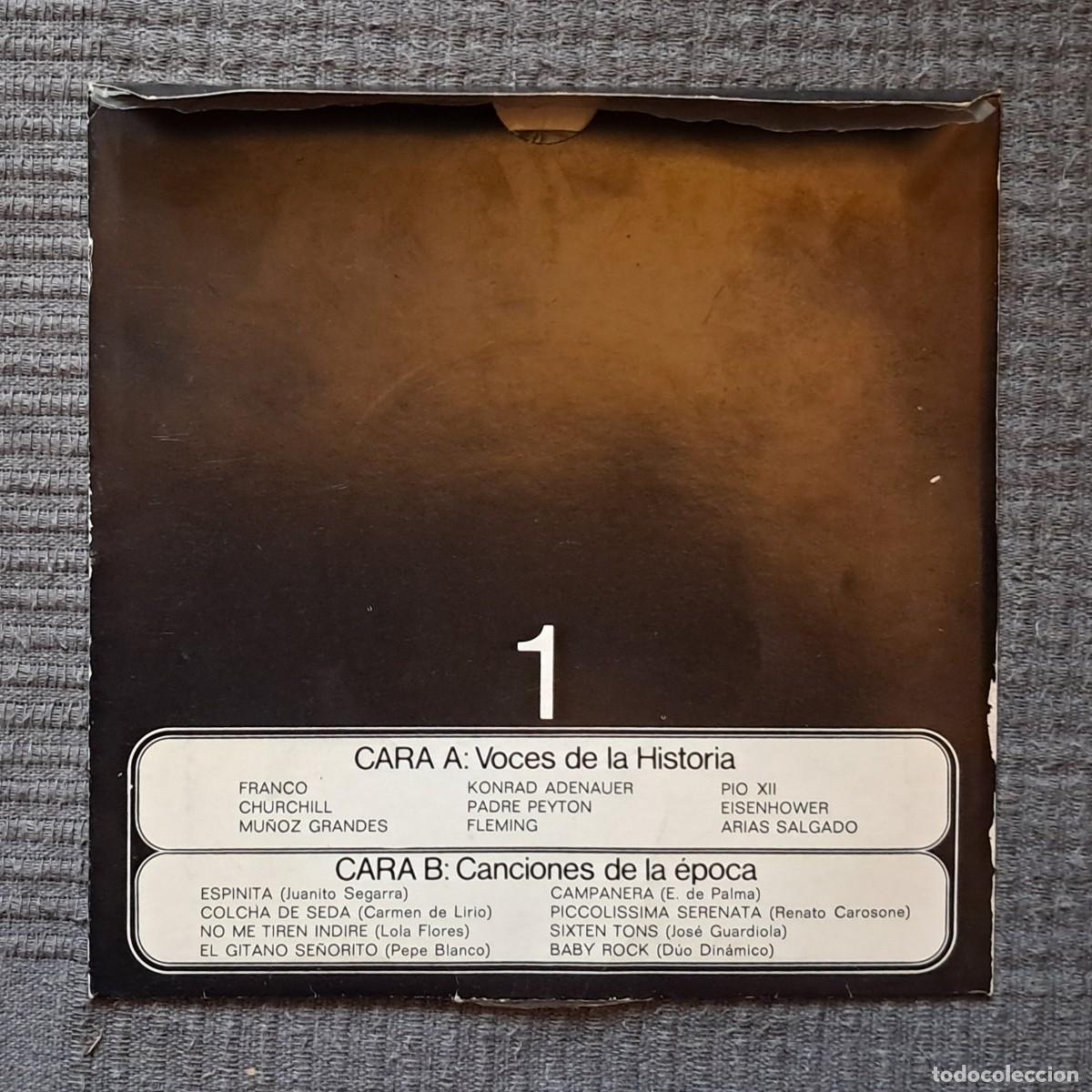 Discos de vinilo: 1 VOCES DE LA HISTORIA - CANCIONES DE LA &Eacute;POCA 1949-1960.