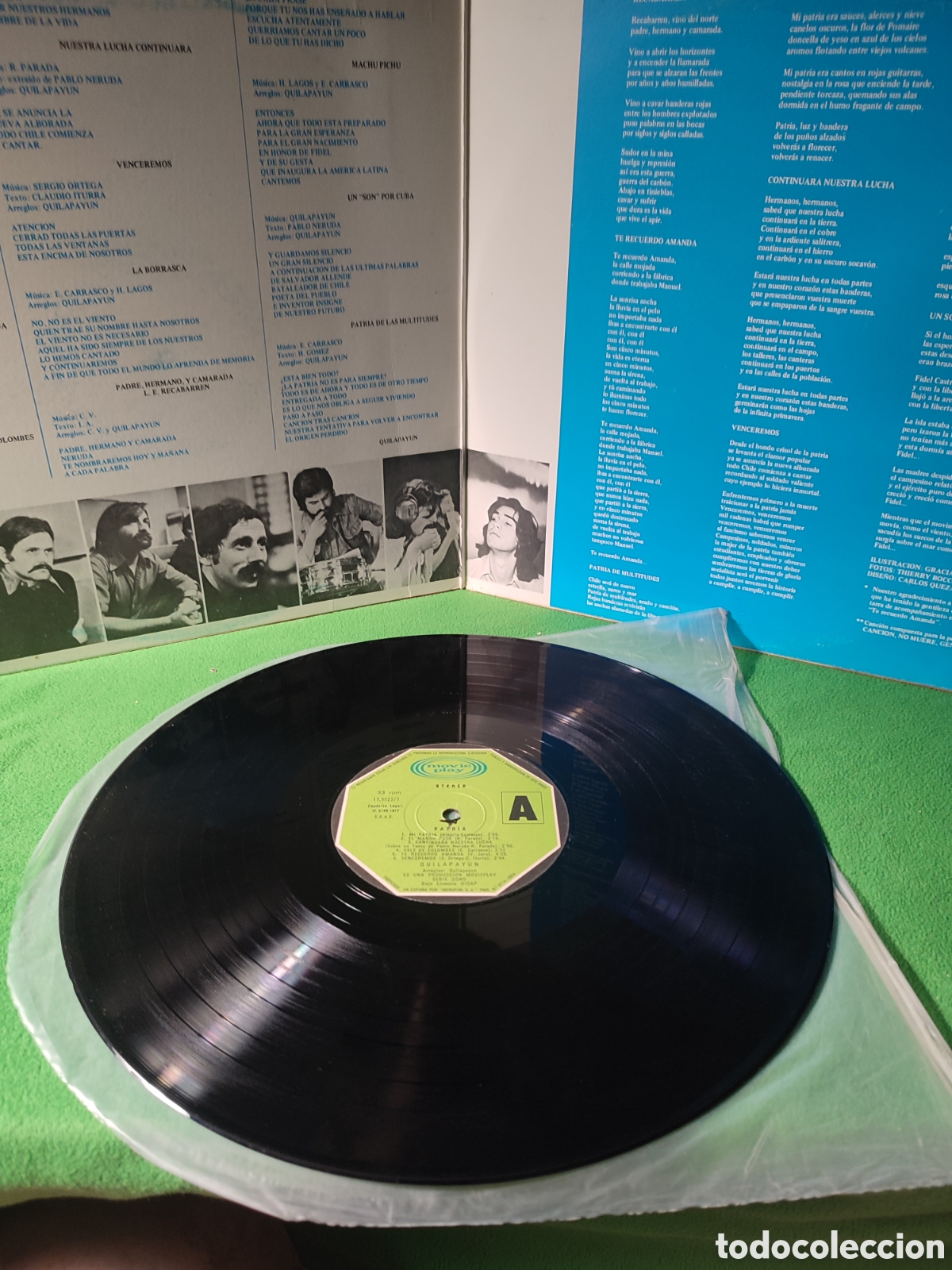 Discos de vinilo: Quilapayun - Patria Edicion original - Foto 2