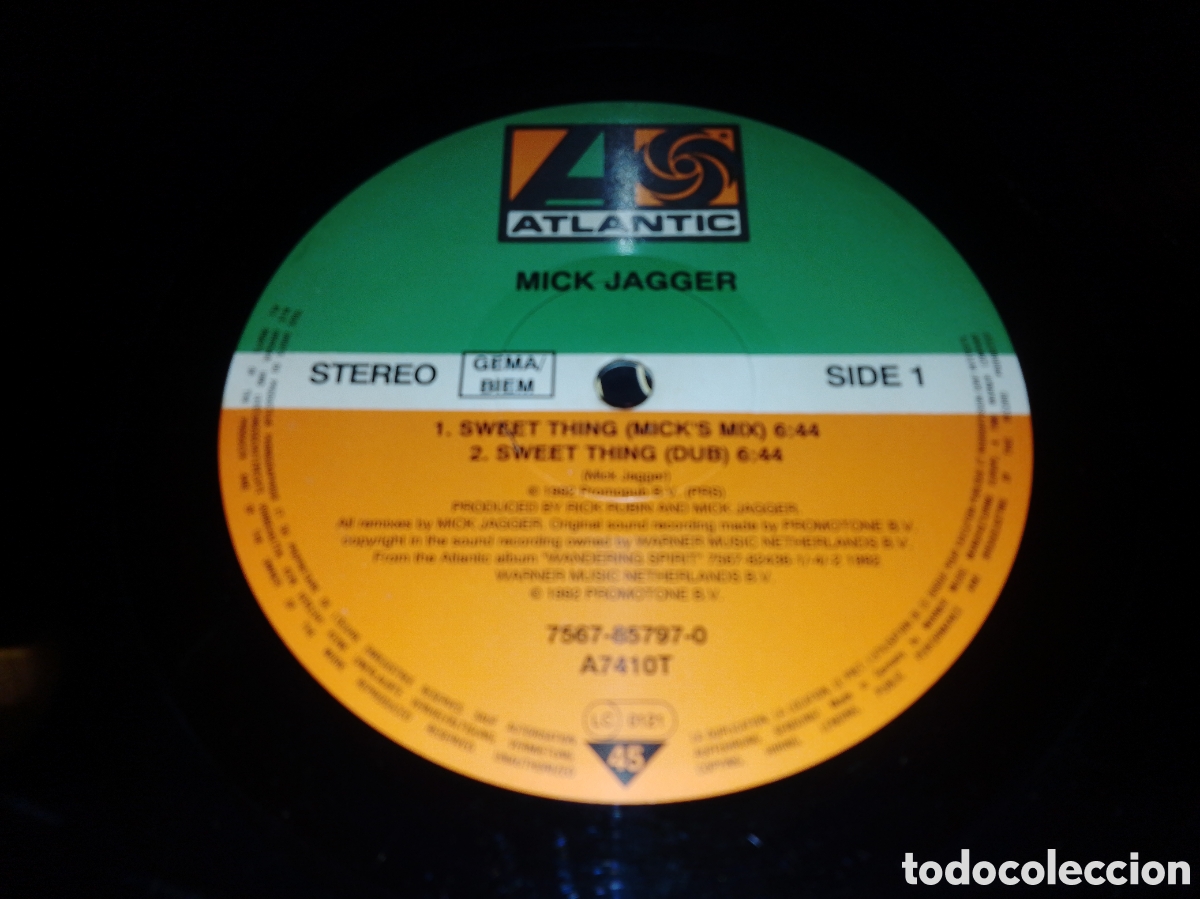 Discos de vinilo: MICK JAGGER - SWEET THING - MAXI - GERMANY - L - - Foto 3