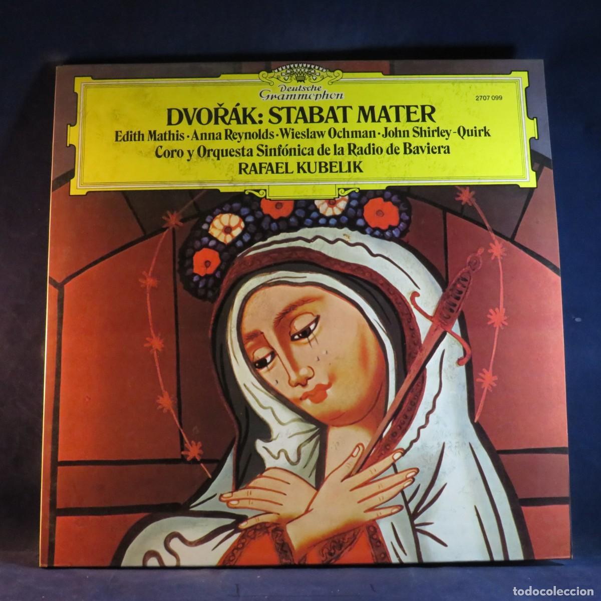 Discos de vinilo: DVOŘ&Aacute;K - KUBELIK, MATHIS, REYNOLDS, OCHMAN, SHIRLEY-QUIRK, RUNDFUNKS &ndash; STABAT MATER - 2 LP