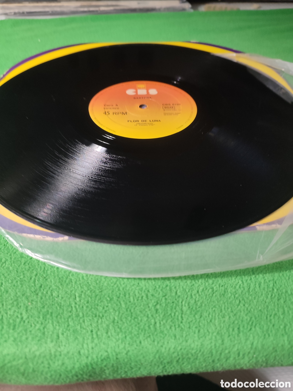 Discos de vinilo: Santana - Flor de luna Maxi single - Foto 3