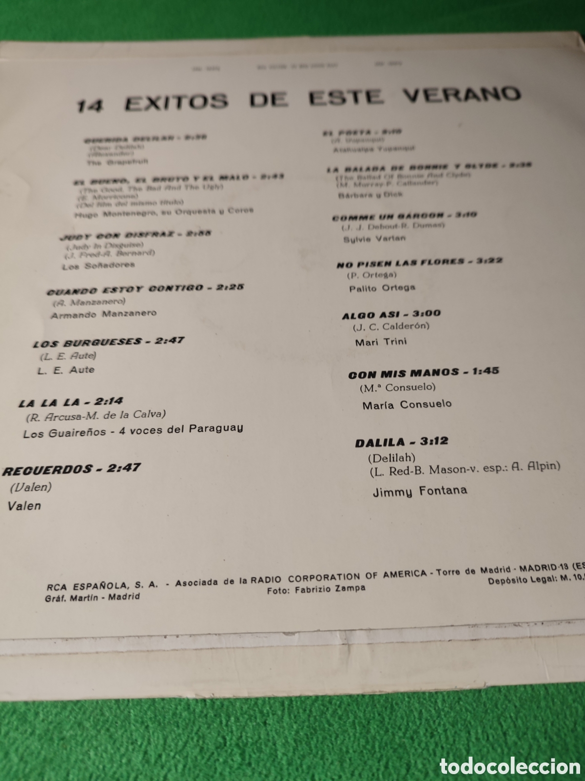 Discos de vinilo: 14 &Eacute;xitos de este verano - Varios RCA - Foto 2