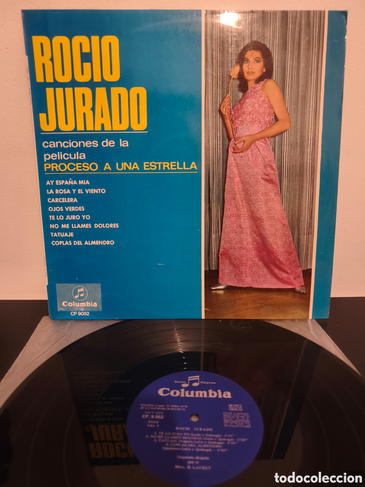 Discos de vinilo: Roc&iacute;o Jurado ​Canciones De La Pel&iacute;cula Proceso A Una Estrella ​Sello: Columbia &ndash; LX.2