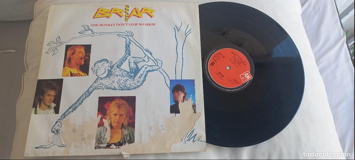 Discos de vinilo: Briar &ndash; One Monkey Don't Stop No Show Vinilo 12''. 45 RPM. A&M Records &ndash; AMY 456. 1988 uk