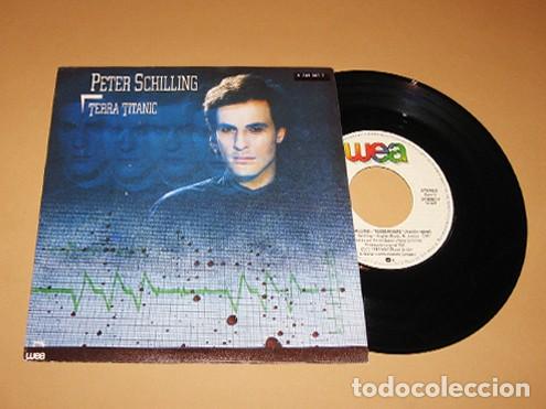 Discos de vinilo: PETER SCHILLING - TERRA TITANIC - PROMO SINGLE - 1984 - SPAIN - TEMAZO NEW WAVE 80'S