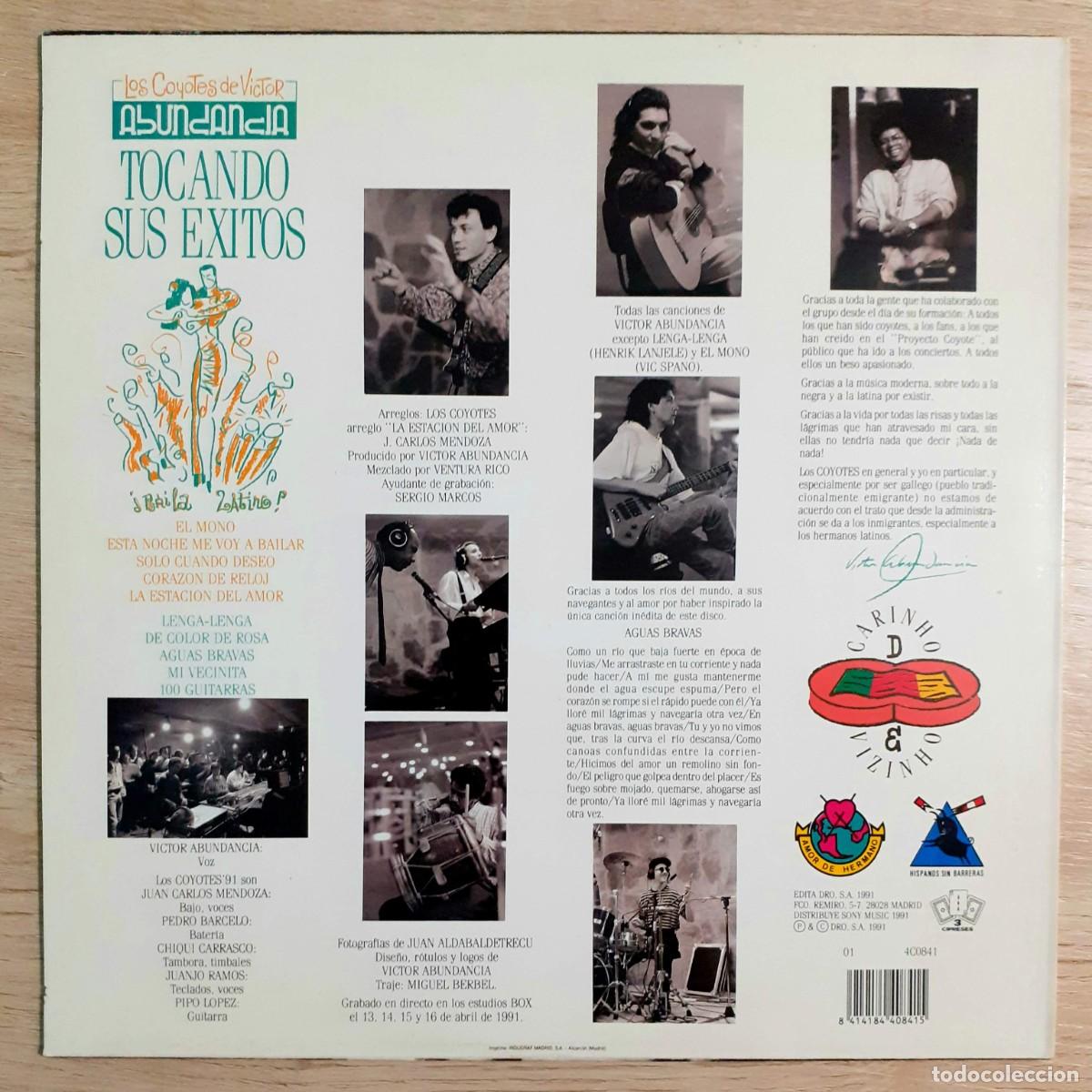 Discos de vinilo: Disco vinilo LOS COYOTES DE V&Iacute;CTOR ABUNDANCIA &rdquo;Tocando sus &eacute;xitos&rdquo; - Foto 5