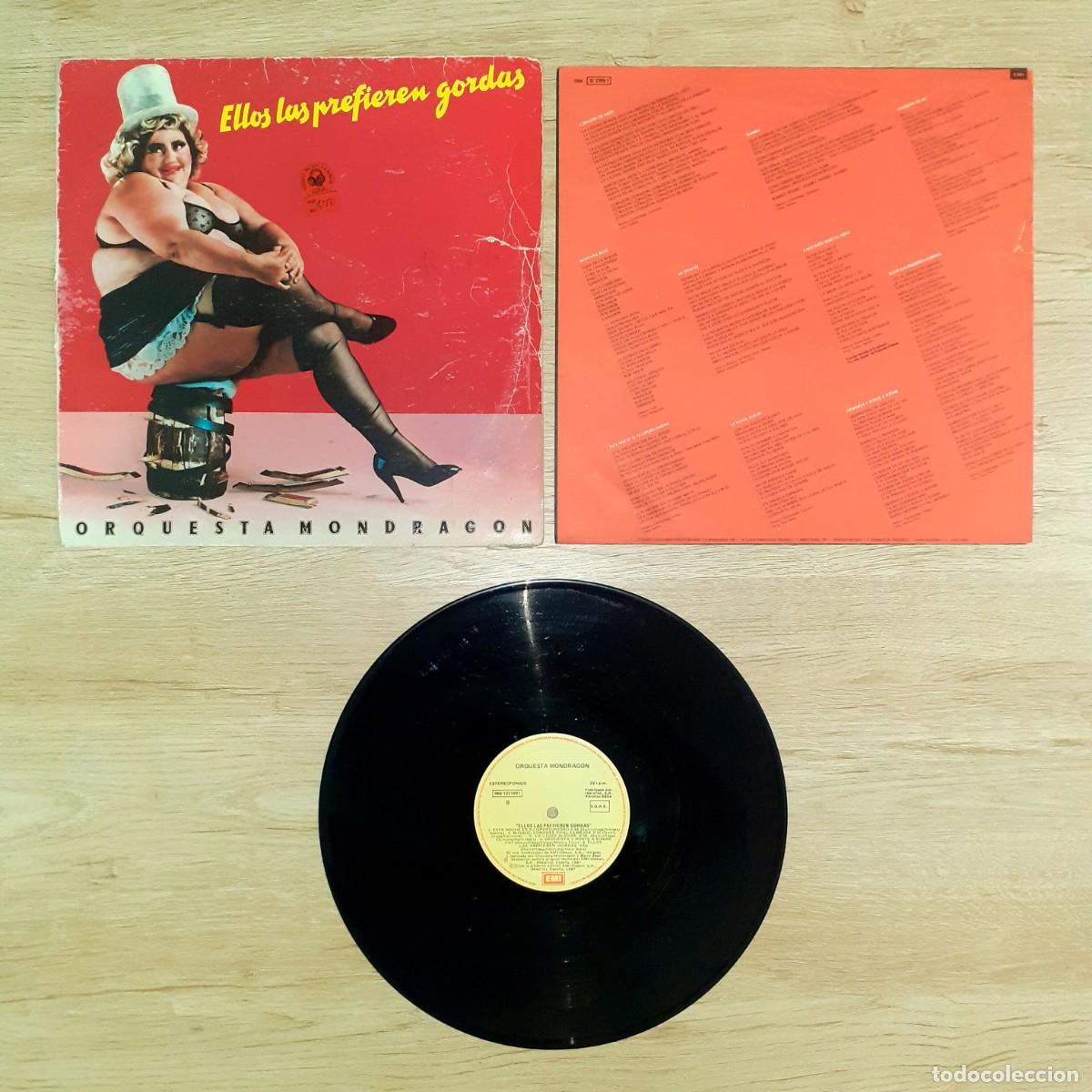 Discos de vinilo: Disco vinilo LA ORQUESTA MONDRAG&Oacute;N &rdquo;Ellos las prefieren gordas&rdquo;