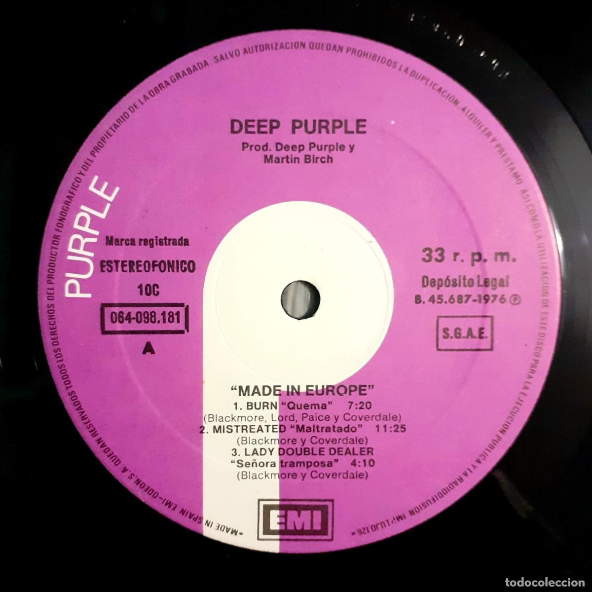 Discos de vinilo: Discos de vinilo de DEEP PURPLE. 22,95&euro; cada uno - Foto 4
