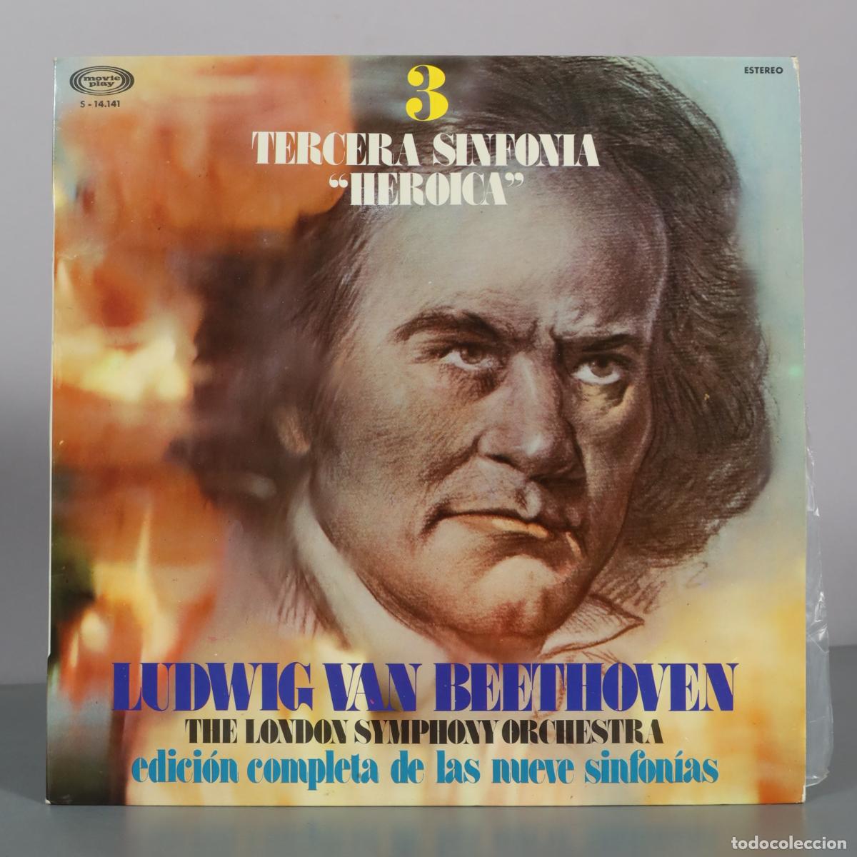 Discos de vinilo: LP. Tercera Sinfonia Heroica - Ludwig Van Beethoven - The London Symphony Orchestra - Movieplay
