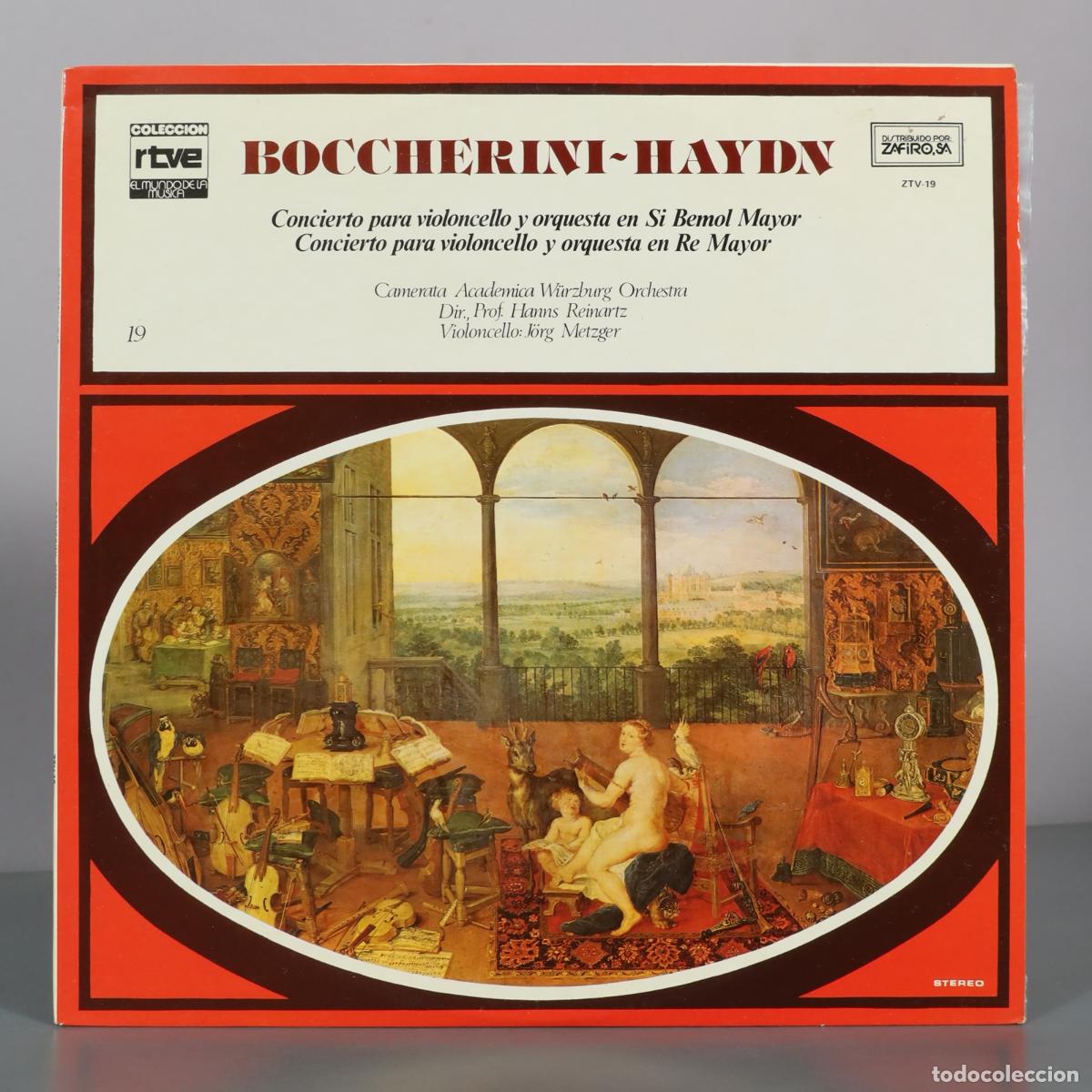 Discos de vinilo: LP. Boccherini - Haydn - Concierto para violoncello y orquesta en Si Bemol Mayor - Concierto para
