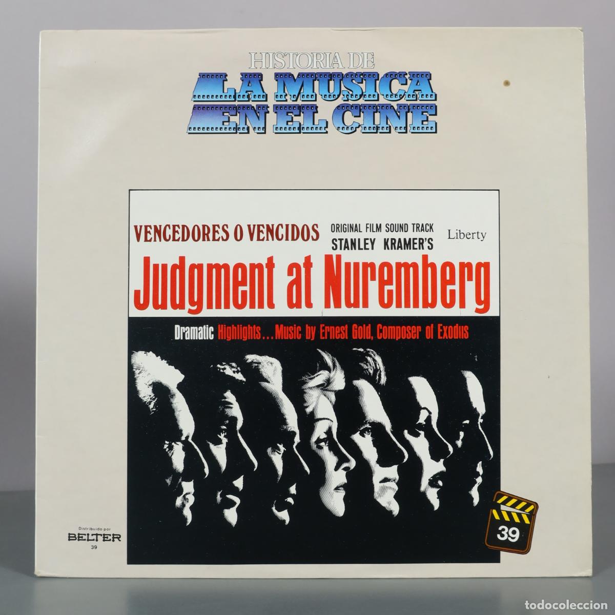 Discos de vinilo: LP. Historia de la Musica en el Cine - Vencedores o Vencidos - Judgment at Nuremberg - Ernest Gold