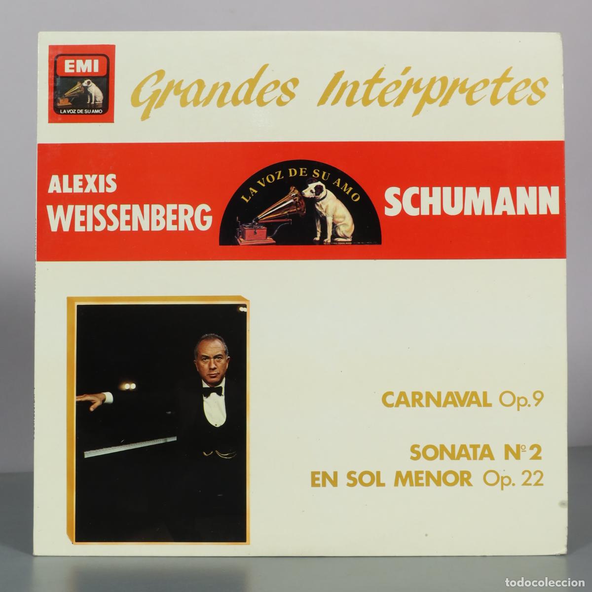 Discos de vinilo: LP. Schumann - Carnaval Op. 9 - Sonata N2 en Sol Menor Op. 22 - Alexis Weissenberg
