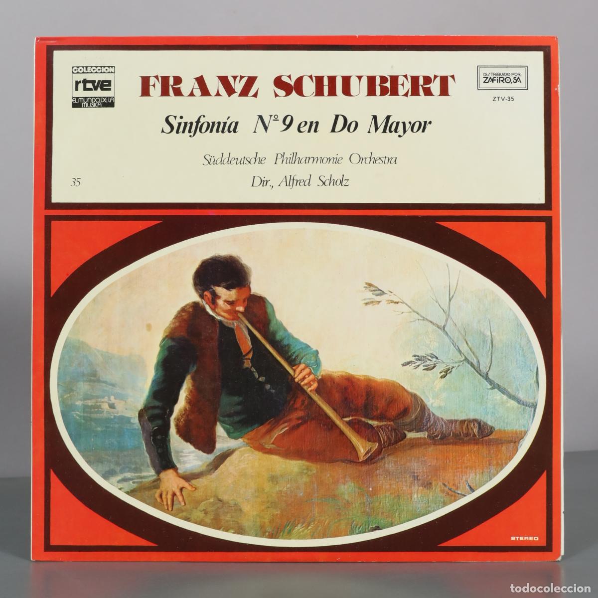 Discos de vinilo: LP. Sinfonia N&ordm; 9 en Do Mayor - Franz Schubert - S&uuml;ddeutsche Philharmonie Orchestra, Alfred Scholz