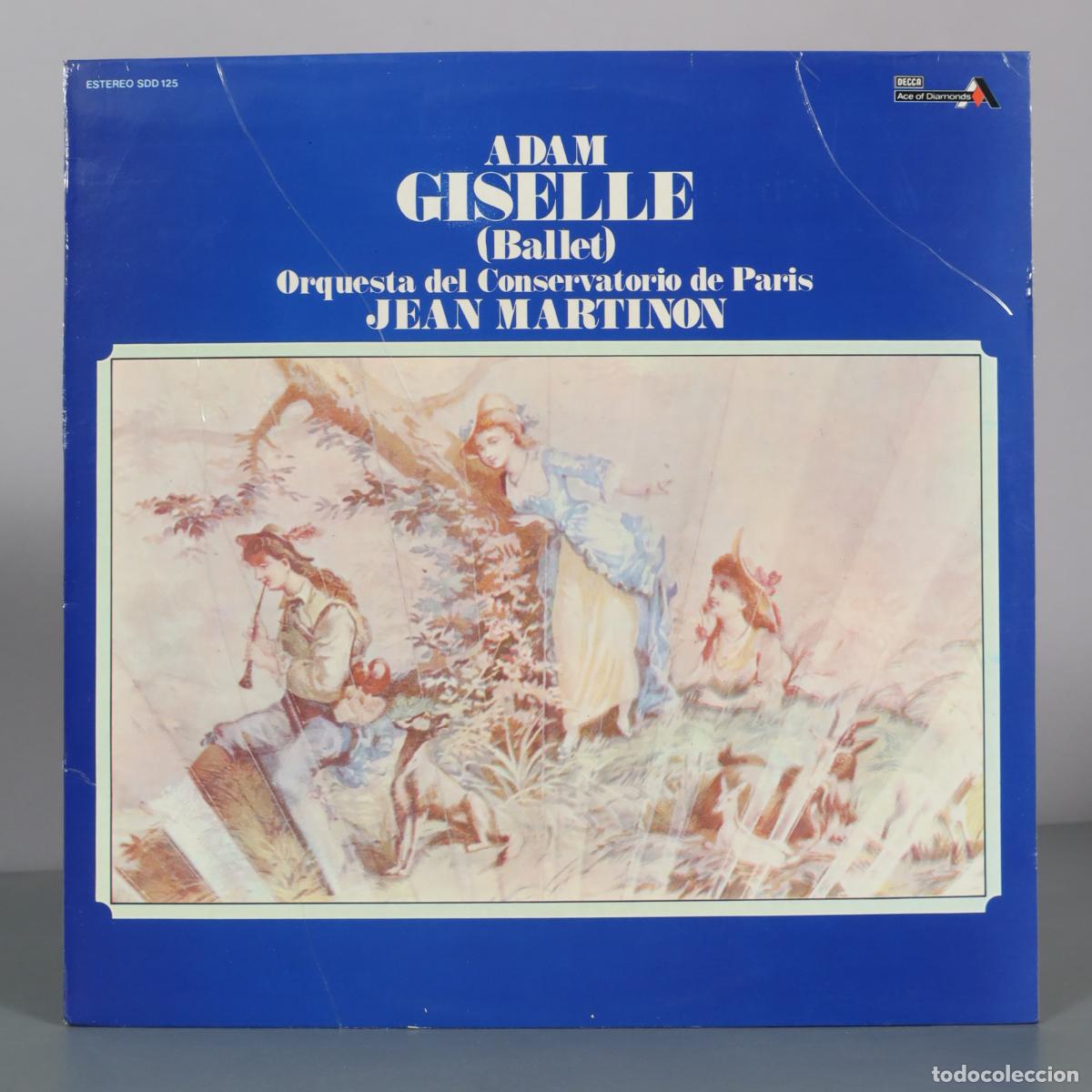 Discos de vinilo: LP. Giselle (Ballet) - Adolphe Adam - Orquesta del Conservatorio de Paris - Jean Martinon