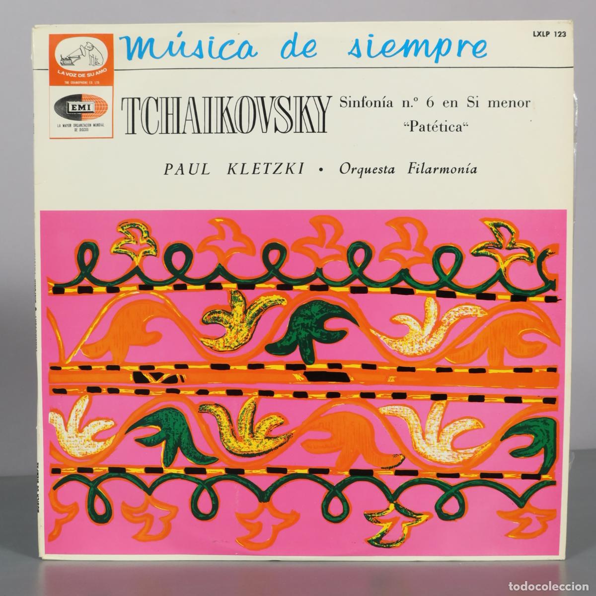 Discos de vinilo: LP. M&uacute;sica de siempre - Tchaikovsky - Sinfon&iacute;a n.o 6 en Si menor Pat&eacute;tica - Paul Kletzki - Orquesta