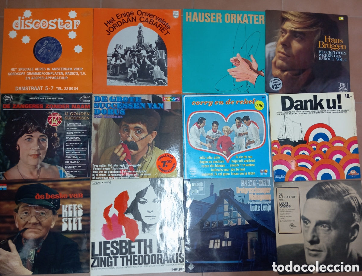 Discos de vinilo: Lote de 13 vinilos LP de m&uacute;sica holandesa a&ntilde;os 60-70-80