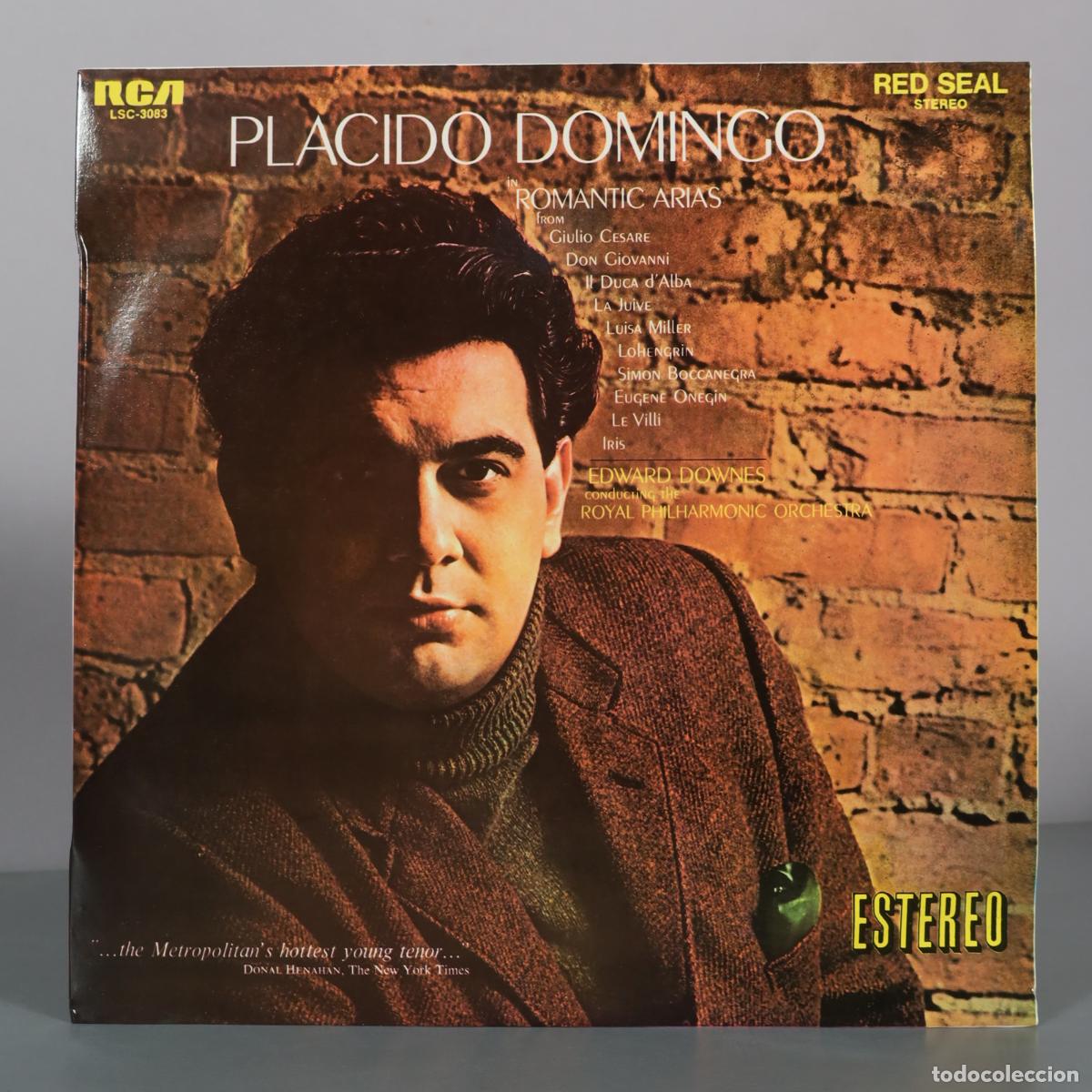 Discos de vinilo: LP. Placido Domingo - Romantic Arias - Edward Downes - Royal Philharmonic Orchestra - RCA