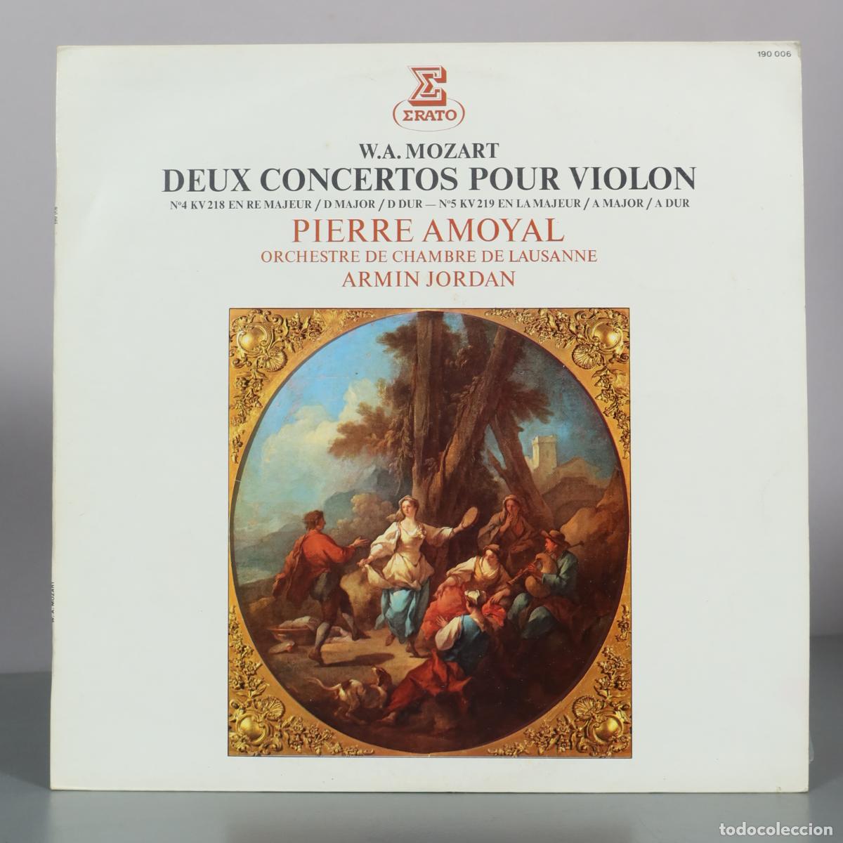 Discos de vinilo: LP. Deux Concerts pour violon - W. A. Mozart - Pierre Amoyal, Orchestre de Chambre de Lausanne,
