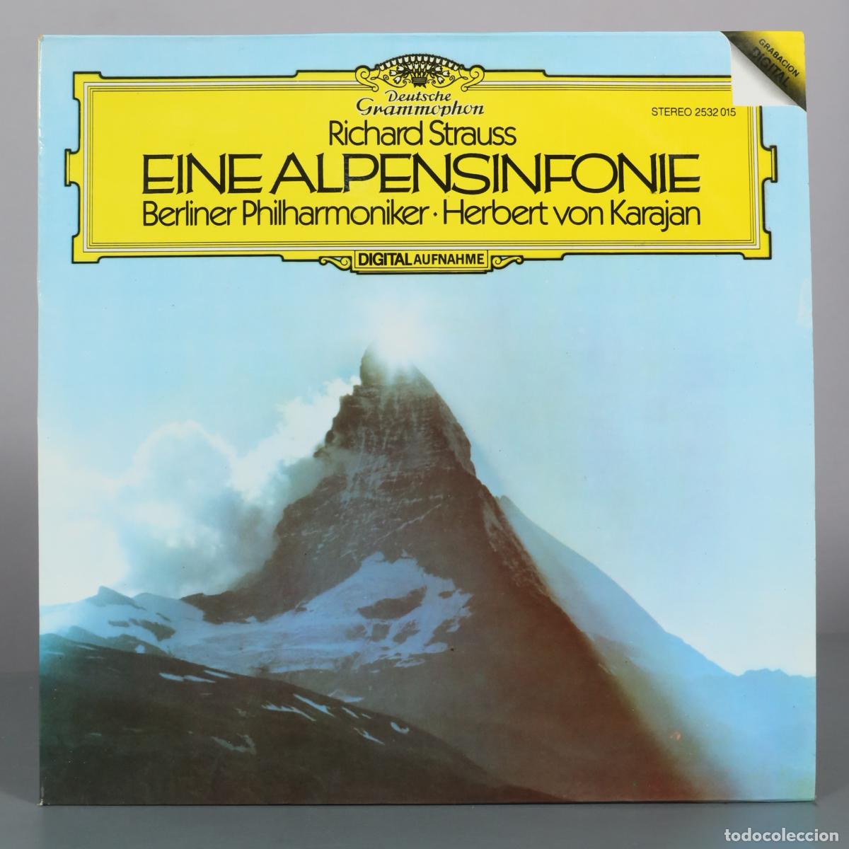 Discos de vinilo: LP. Eine Alpensinfonie - Richard Strauss - Berliner Philharmoniker - Herbert von Karajan - Deutsche