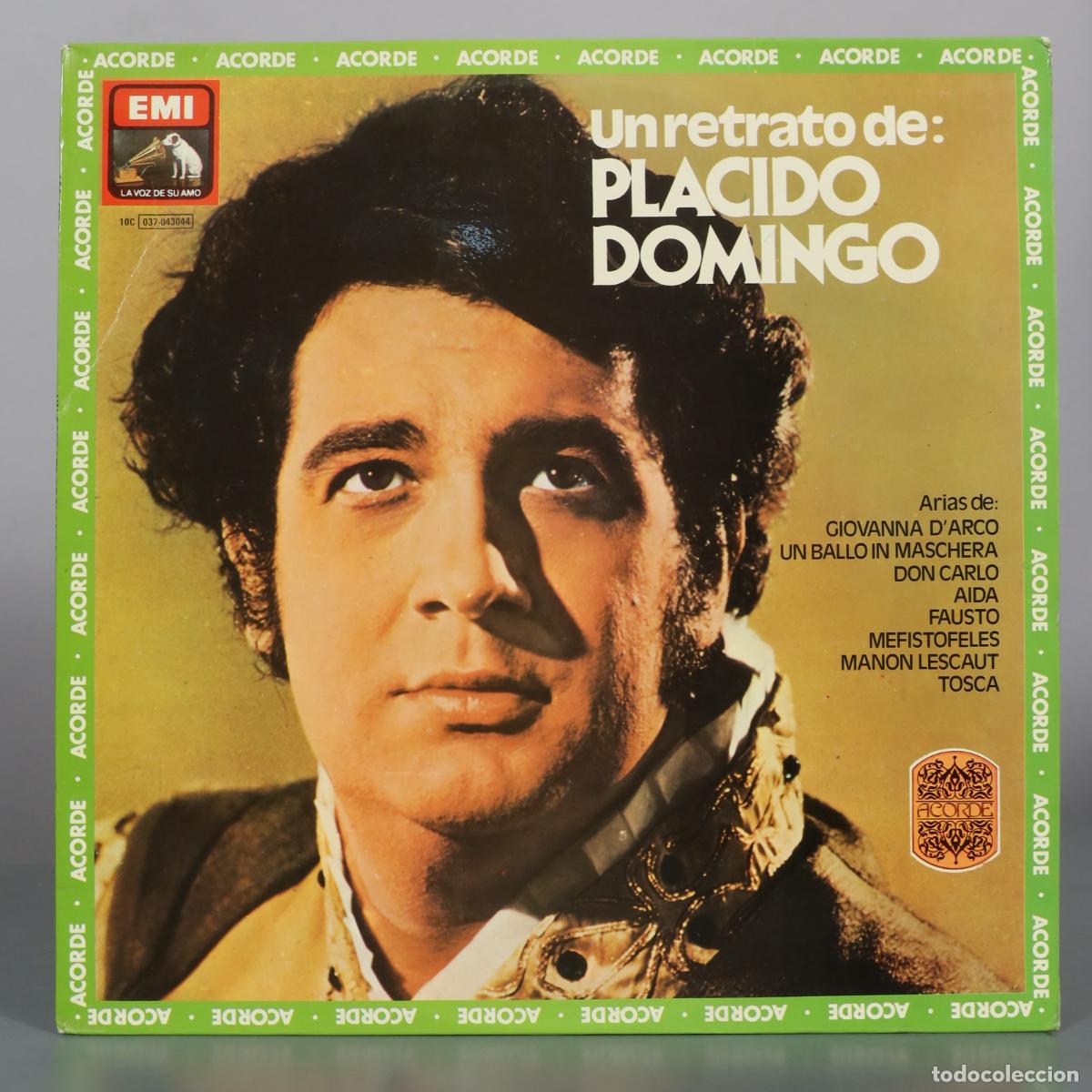 Discos de vinilo: LP. Un retrato de: Placido Domingo - EMI-Odeon