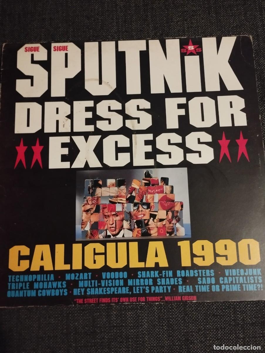 Discos de vinilo: Sigue Sigue Sputnik &ndash; Dress For Excess (Espa&ntilde;a, 1988). Encarte
