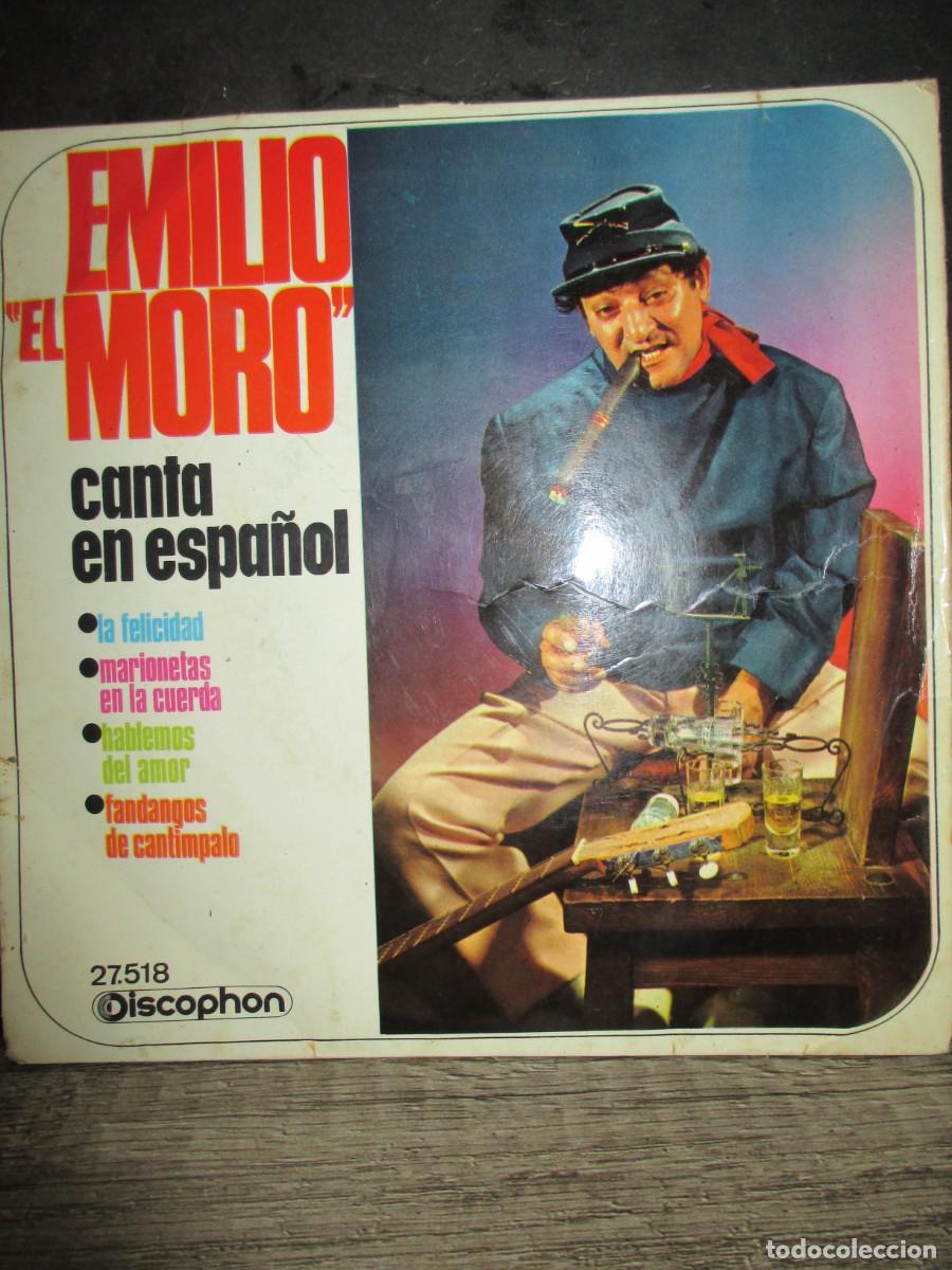 Disques de vinyle: 982- Emilio El Moro &ndash; Canta En Espa&ntilde;ol (EP 7&rdquo; 1967 Discophon) Excelente Estado